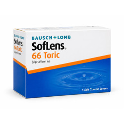 SOFLENS 66 TORIC (6) 8.50 14.5 -1.00 -1.75 70